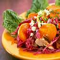 Sweet Potato Cabbage Salad with Hot Bacon Dressing